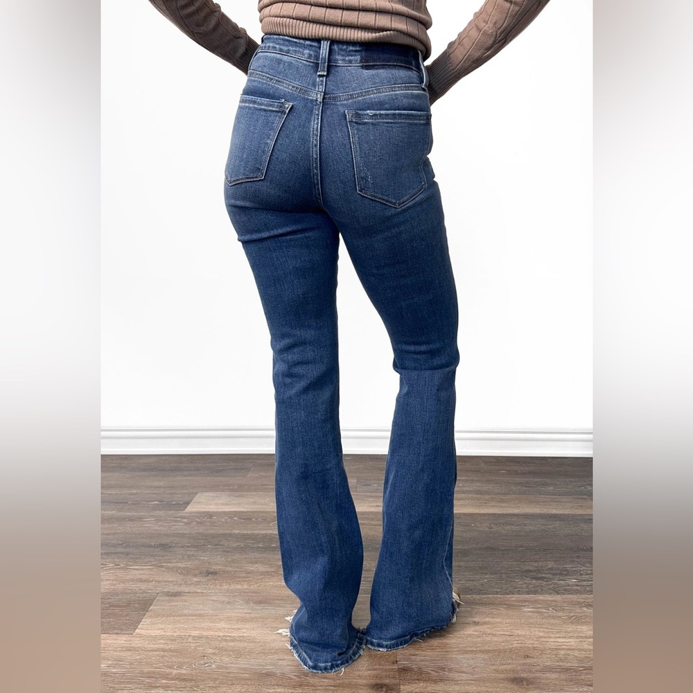 LOVERVET 29/9 The McKenzie from High-Rise Tummy Control Flare Denim BNWT - Picture 2 of 6